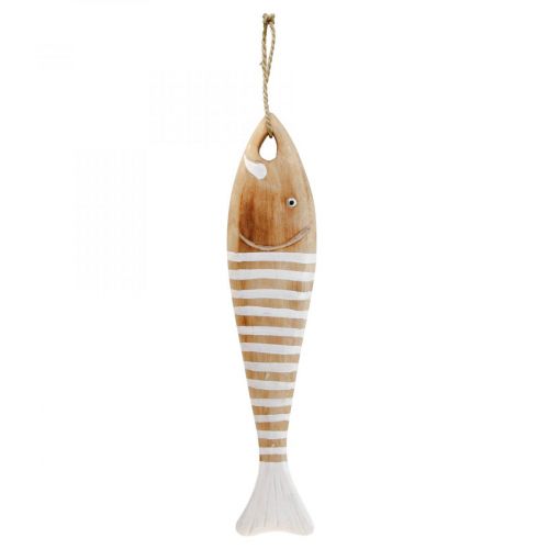 Produkt Drewniana dekoracja rybka morska ryba wisiorek drewno 49cm