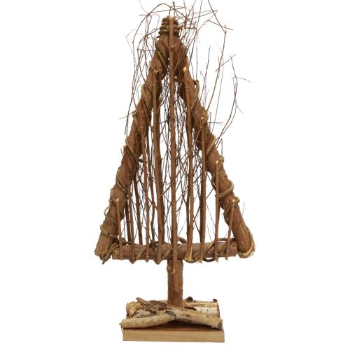 Floristik24 Drewniana dekoracja choinkowa dekoracja drewniana naturalne gałęzie winorośli 25x10x50cm