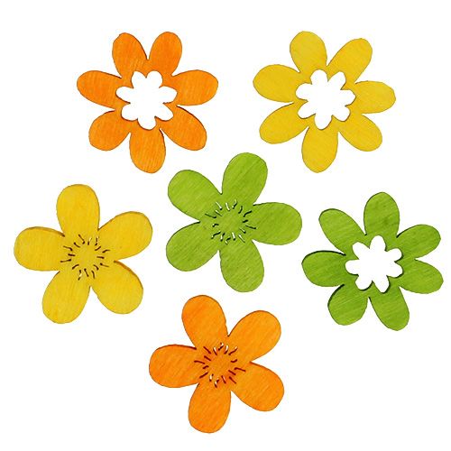 Floristik24 Dekoracja ściółki z drewna 2cm w kolorze mix. 144St