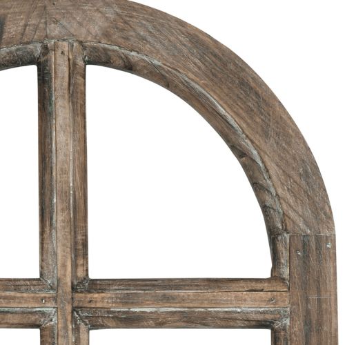 Floristik24 Dekoracja drewniana rustykalna ozdobna rama okienna drewno brązowa 29,5×48cm