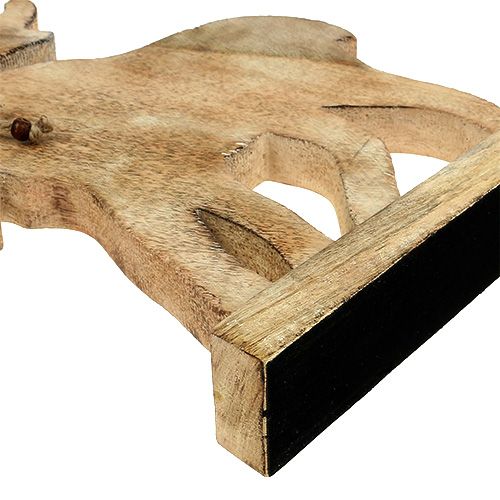 Floristik24 Łoś drewniany Deco H 34,5cm W 29cm Natura