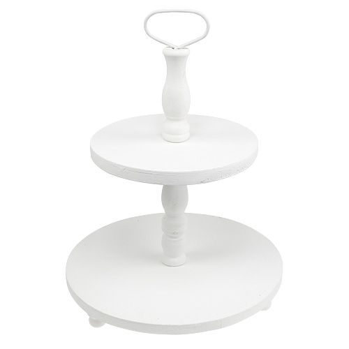 Półka drewniana biała W50cm | Floristik24.pl
