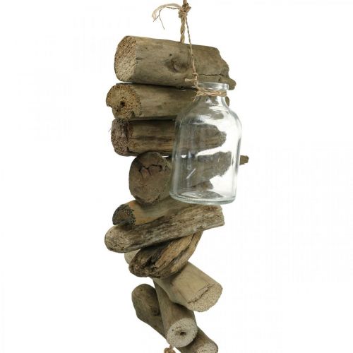 Floristik24 Dekoracyjna girlanda driftwood z okularami marynistyczna dekoracja ścienna 70cm