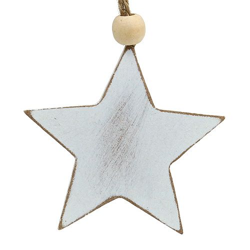 Produkt Drewniane wieszaki różne. Białe 5-6cm 6 sztuk