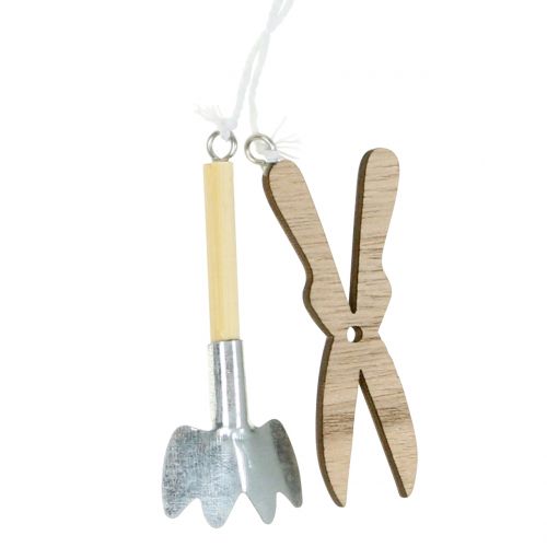 Floristik24 Drewniany wieszak na narzędzia ogrodowe 5 sztuk