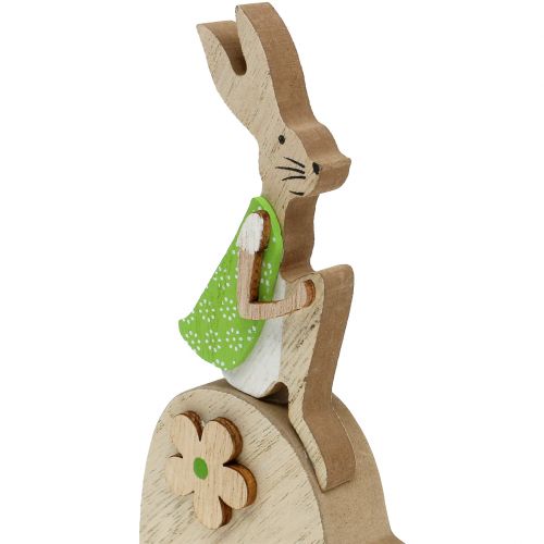 Floristik24 Królik drewniany na sercu 16,5cm 4szt.