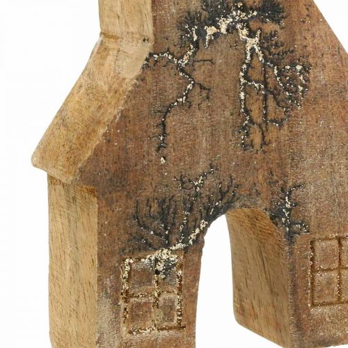 Produkt Drewniana dekoracja domu Świąteczny dom drewniany dom dekoracja drewniany stojak wys.10cm