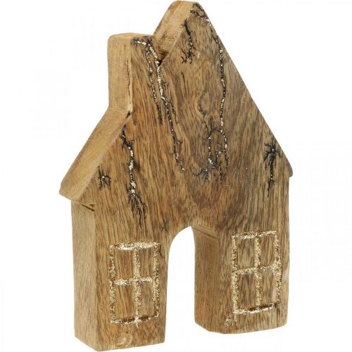 Drewniana dekoracja domu Świąteczny dom drewniany dom dekoracja drewniany stojak wys.15cm