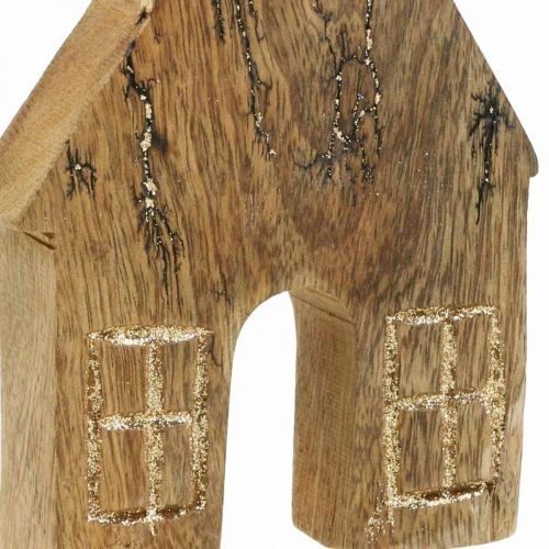 Produkt Drewniana dekoracja domu Świąteczny dom drewniany dom dekoracja drewniany stojak wys.15cm