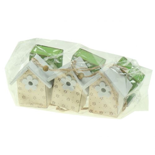 Floristik24 Ptaszarnia dekoracyjna do zawieszenia 8cm 6szt