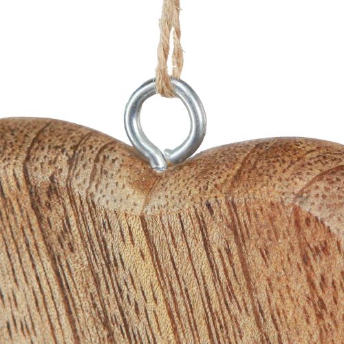 Produkt Serce drewniane ozdobne serce do zawieszenia naturalne 7cm 12 szt