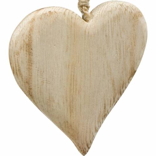 Floristik24 Deco Serce Walentynkowe Drewniane Serce do Powieszenia Naturalne Drewniane Deco 4szt