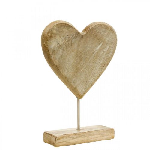 Drewniane serce serce deco drewno metal natura styl rustykalny 20x6x28cm
