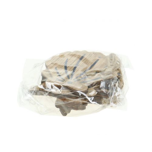 Floristik24 Wieszaki drewniane asortyment morski 8,5cm - 10cm 6szt.