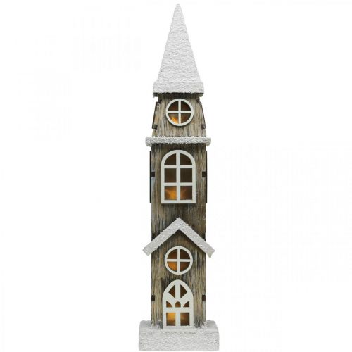 Produkt Wieża oświetleniowa z drewna Wieżowy kościół bożonarodzeniowy wys.45cm