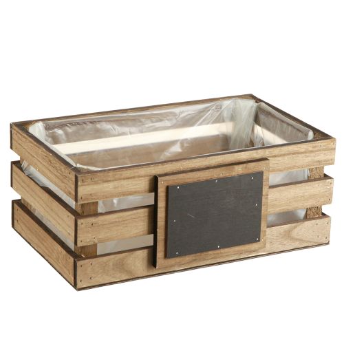 Produkt Drewniane pudełko z tekturowym pudełkiem na rośliny 40/35/30/25 cm, zestaw 4 szt