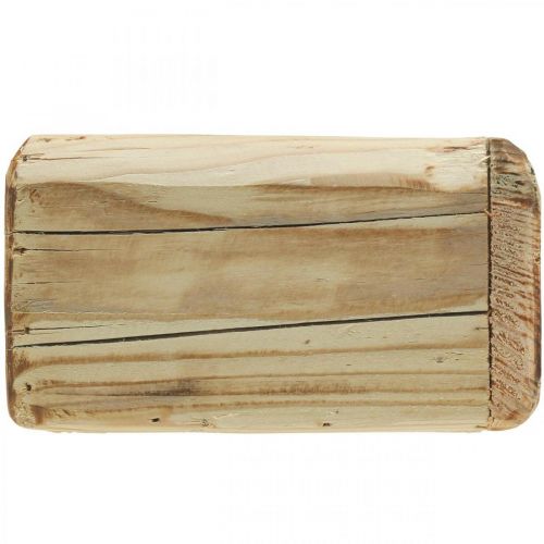 Produkt Skrzynka na rośliny doniczkowe drewniana doniczka naturalna 15,5×15,5cm