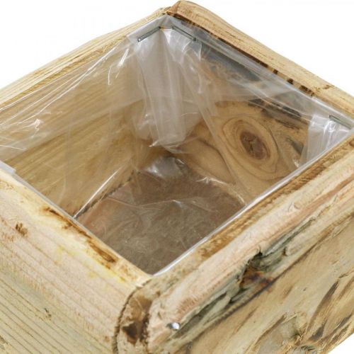 Produkt Skrzynka na rośliny doniczkowe drewniana doniczka naturalna 12×12×8,5cm