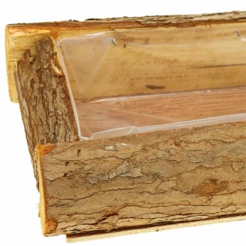 Floristik24 Skrzynka na rośliny drewno natura 40cm x 15cm H6cm