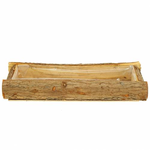 Floristik24 Skrzynka na rośliny drewno natura 40cm x 15cm H6cm