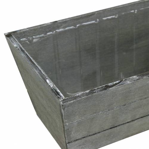 Produkt Planter Wooden Box Grey Washed 20x12cm H10cm