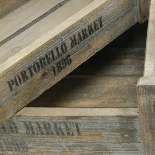 Floristik24 Deco taca vintage skrzynka drewniana 39,5×23/46,5×28,5cm zestaw 2 szt.