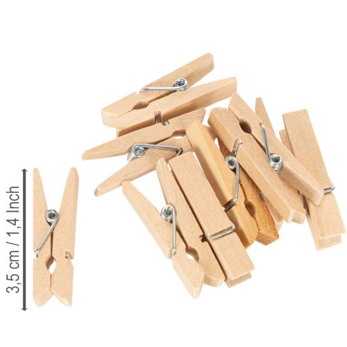 Produkt Spinacze drewniane mini spinacze ozdobne 3,5cm 50 szt.