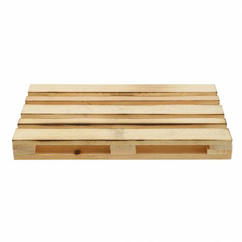 Floristik24 Mini Taca Dekoracyjna z Palety Drewnianej Płomieniowana 30×20×3cm