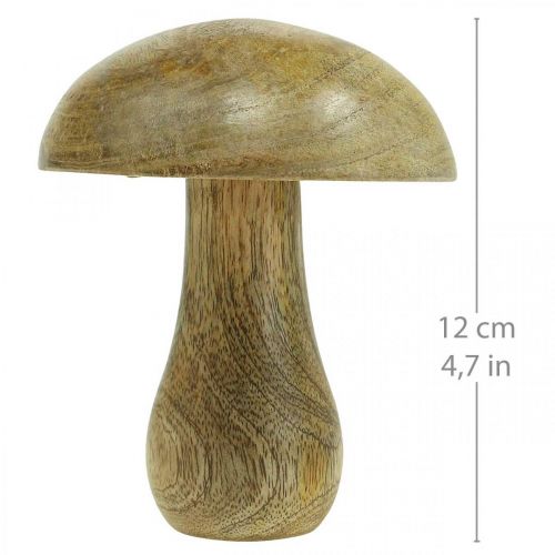 Floristik24 Grzyb drewniany naturalny, żółty jesienny deco Grzyby drewniane 12×10cm