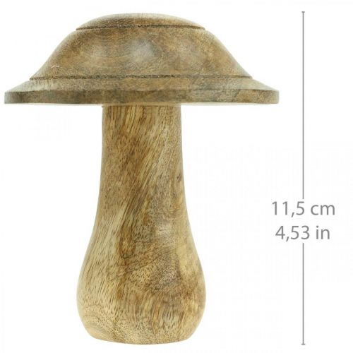 Produkt Grzyb drewniany z rowkami dekoracja drewniana grzyb drewno mango naturalne 11,5ר10cm