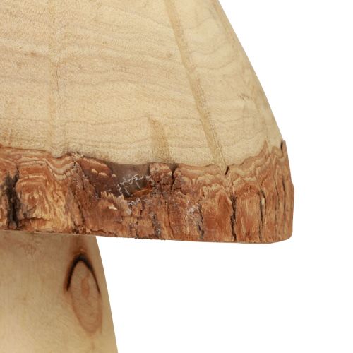 Floristik24 Drewniana dekoracja z grzybów grzyby dekoracja z drewna naturalna dekoracja stołu jesień Ø14cm W36cm