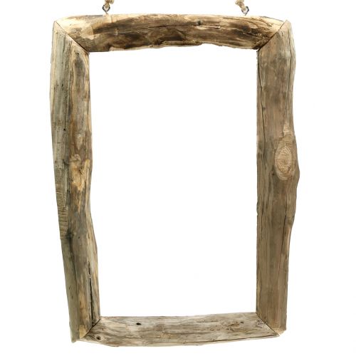 Floristik24 Rama drewniana natura do powieszenia 59cm x 42cm