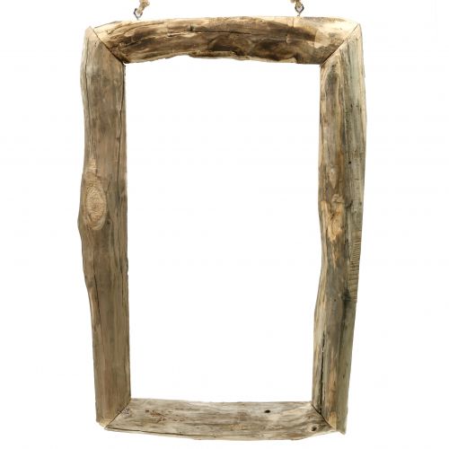 Floristik24 Rama drewniana natura do powieszenia 80cm x 48cm