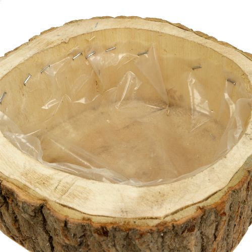 Produkt Miska do roślin wykonana z naturalnego drewna Ø24cm