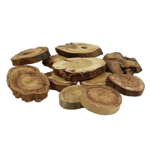 Floristik24 Plastry drewniane naturalne 6-8cm 500g