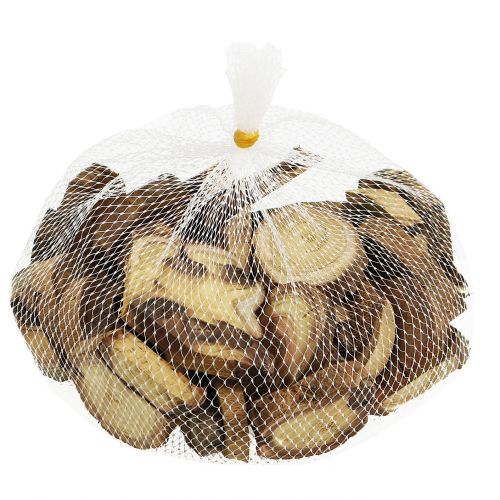 Floristik24 Plastry drewniane naturalne 6-8cm 500g