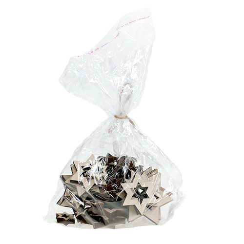 Floristik24 Gwiazdki drewniane mix 2,5cm - 7cm natura 35szt.