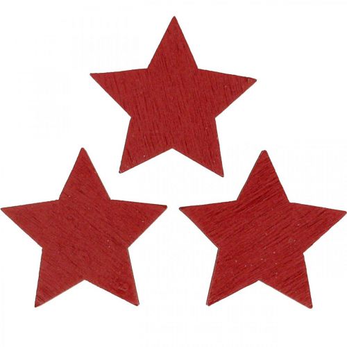 Drewniane gwiazdki czerwona posypka gwiazdki bożonarodzeniowe 3cm 72szt