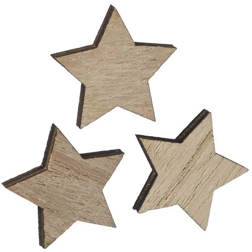 Produkt Drewniane gwiazdki do rozsypania naturalnych świąt Ø3cm 100 szt
