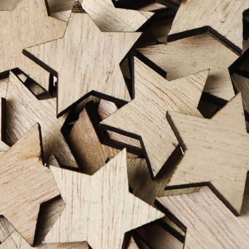 Produkt Drewniane gwiazdki do rozsypania naturalnych świąt Ø3cm 100 szt