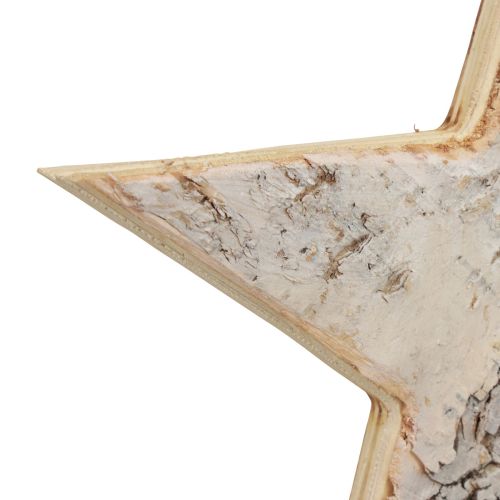 Produkt Drewniane gwiazdki dekoracja wieszak dekoracyjny dekoracja rustykalna białe drewno Ø20cm