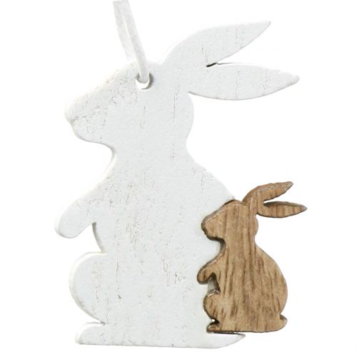 Floristik24 Deco Wieszak Sprężynowy Biały/Natura 12szt.