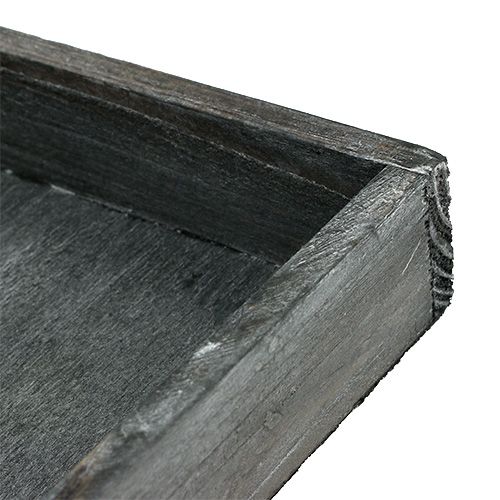 Produkt Taca drewniana szara 14cm x 14cm x 3cm