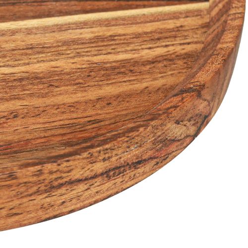 Produkt Drewniana taca drewniana płyta akacja naturalnie olejowana Ø25cm W2,5cm