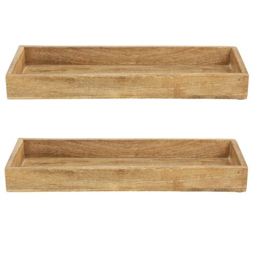 Produkt Taca drewniana prostokątna taca ozdobna drewniana 39×15,5×4cm 2szt