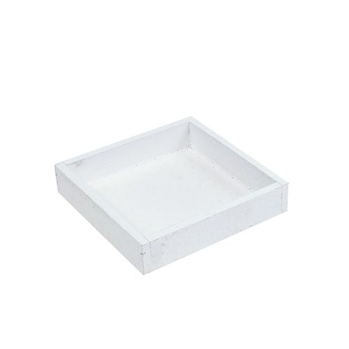Produkt Taca drewniana biała taca kwadratowa 14cm × 14cm × 3cm 5szt