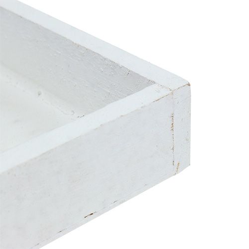 Produkt Taca drewniana biała taca kwadratowa 14cm × 14cm × 3cm 5szt