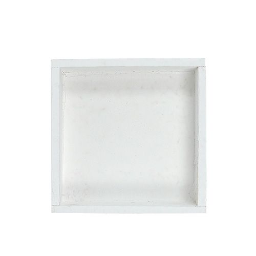 Produkt Taca drewniana biała taca kwadratowa 14cm × 14cm × 3cm 5szt