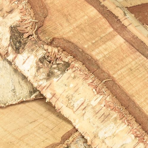 Produkt Drewniana taca z dekoracją z kory brzozowej 25×10×2cm 4 sztuki