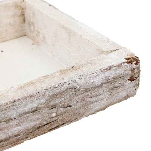 Produkt Taca drewniana z korą naturalną bieloną 59×20cm 2szt